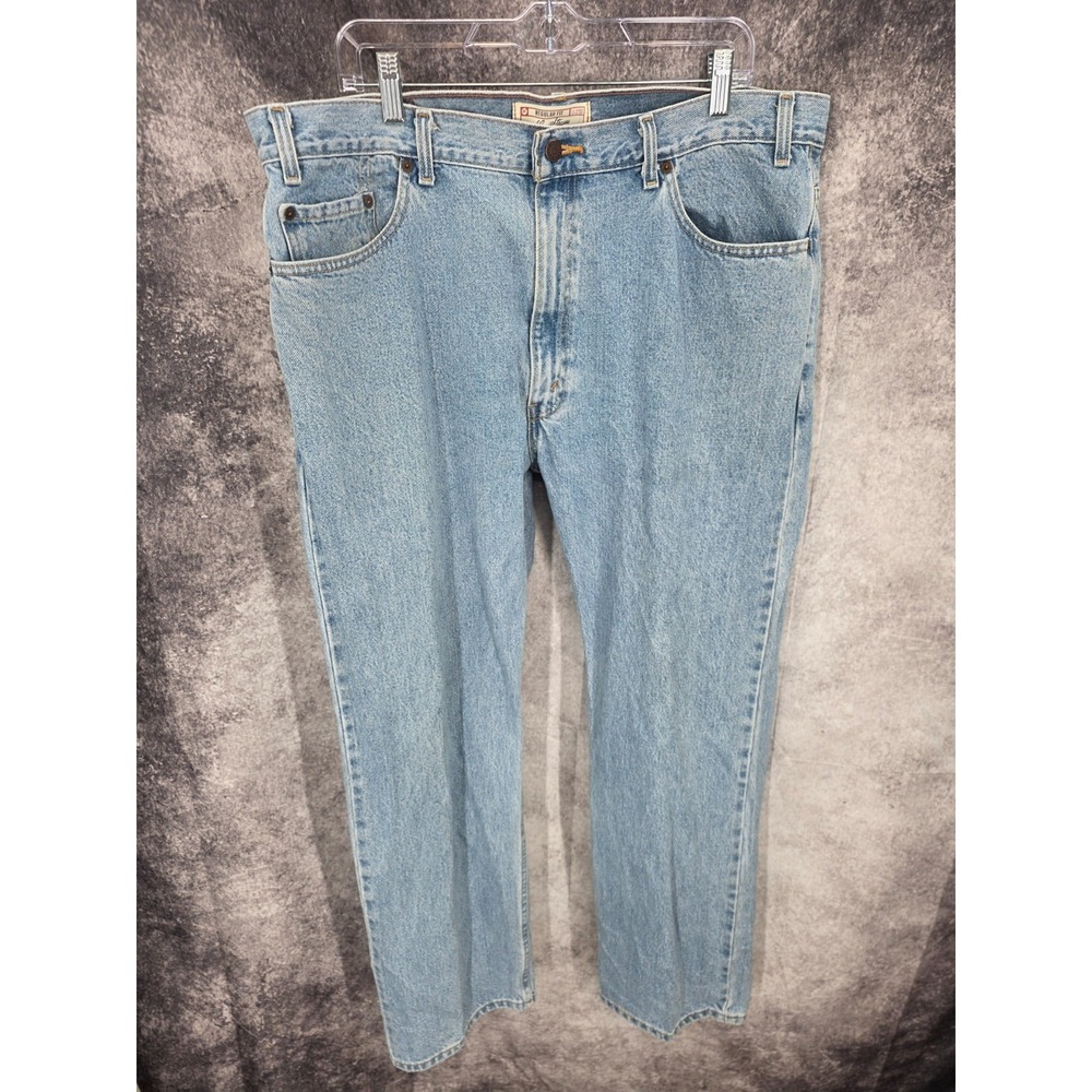 Levi Strauss Jeans Mens 38 X 30 Blue Regular Fit Straight Medium Wash Tag 40x30